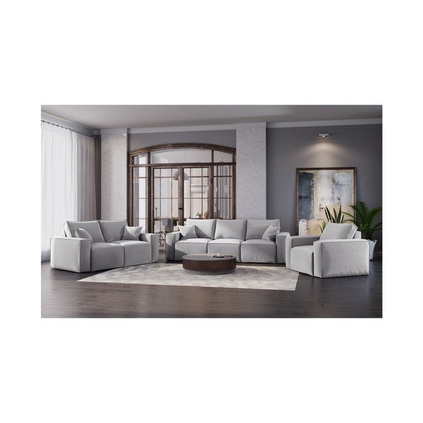 Svetlo siva zofa Cosmopolitan Design Miami, 180 cm-image-4