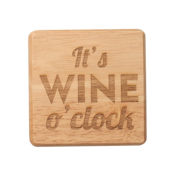 Podstavek iz eksotičnega lesa T&G Woodware It's Wine O'Clock