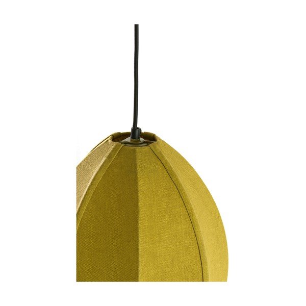Zelena viseča svetilka s tekstilnim senčilom Milatos – Light & Living-image-4