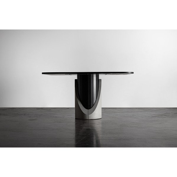 Jedilna miza s ploščo v hrastovem dekorju 140x140 cm Sharp - Lyon Béton -image-1