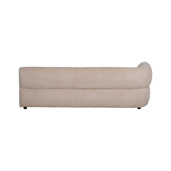 Bež sedežna garnitura iz šenilje levi kot 199 cm Minimal – Ixia-image-3