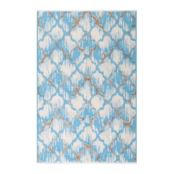 Reverzibilna modro-rjava preproga Vitaus Camila, 77 x 200 cm