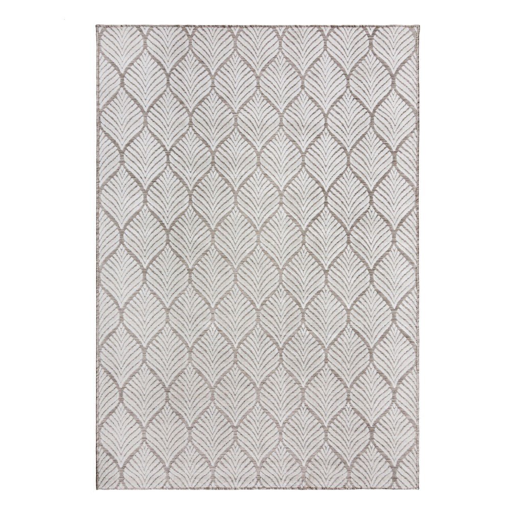 Slonokoščena notranja in zunanja preproga 160x230 cm Elm Leaf