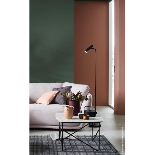 Črna LED zatemnitvena stoječa svetilka (višina 154 cm) Stina – Fischer & Honsel-image-1