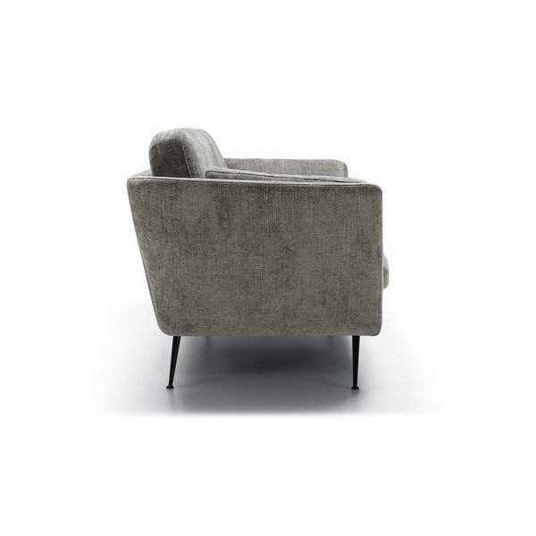 Siva žametna sedežna garnitura 220 cm Mynta – Sits-image-3