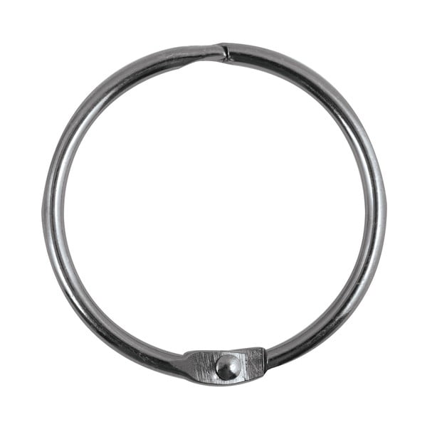 Mat črni obročki za tuš zavese v kompletu 12 ks Ringo Small – Spirella-image-2