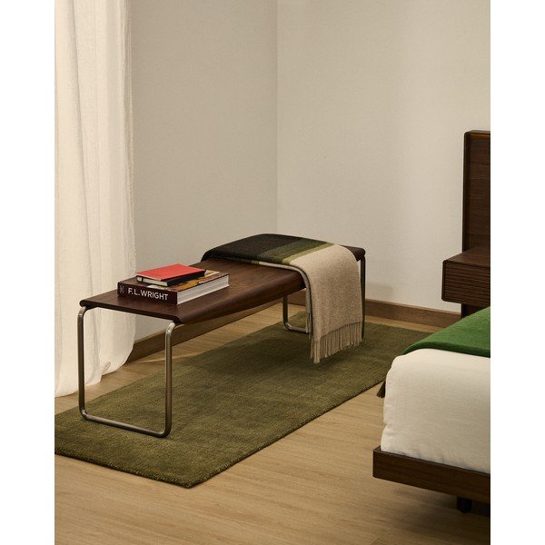 Zelen tekač 80x200 cm Empuries – Kave Home-image-1