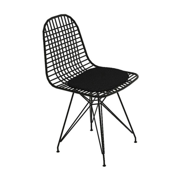Črni kovinski jedilni stoli v kompletu 2 ks Kafes – Kalune Design