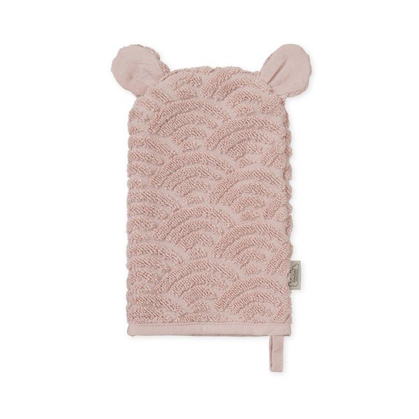 Prašno rožnata krpica za umivanje iz organskega bombaža 14x22 cm Dusty Rose – Cam Cam Copenhagen