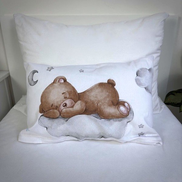 Bombažna otroška posteljnina za otroško posteljico 100x135 cm Teddy "Moon" – Jerry Fabrics-image-1