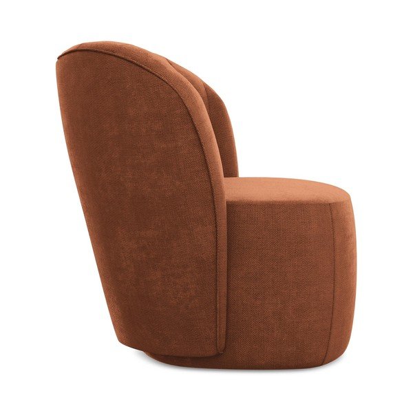 Fotelj iz šenilje v barvi terakote Keloa – Makamii-image-2