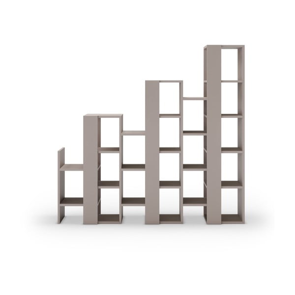 Sivo-bež regal 158x151 cm Anissa – Marckeric