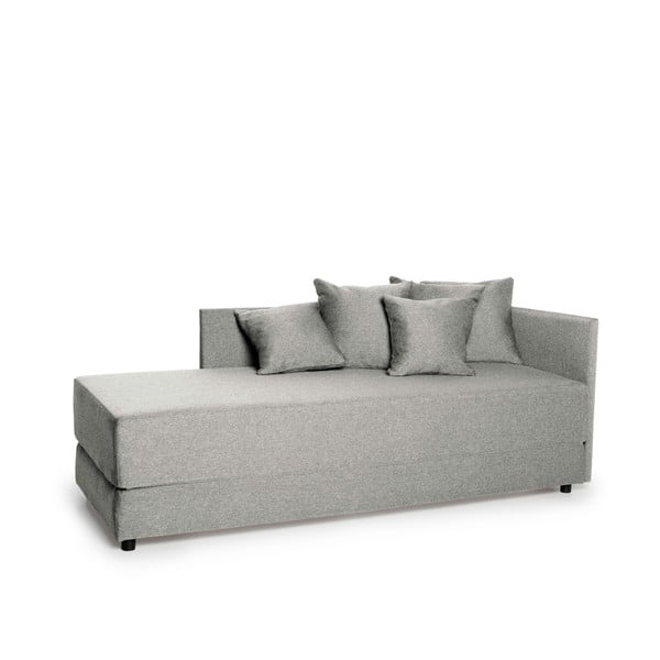 Svetlo siva raztegljiva kavč postelja Scandic Twain