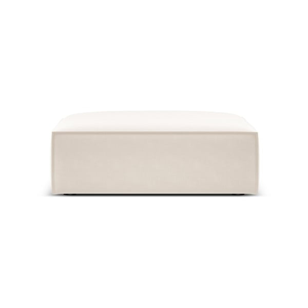 Bež žameten tabure Vanda – Mazzini Sofas