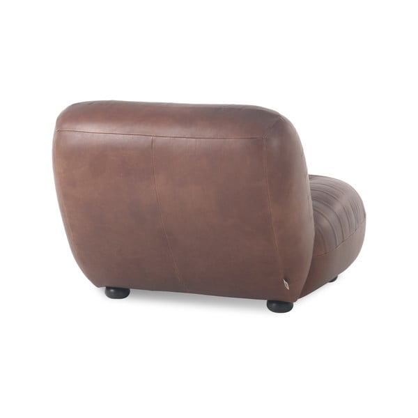 Rjav usnjen fotelj Wyatt – Dutchbone-image-3