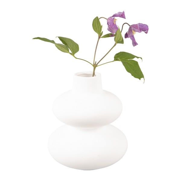 Bela keramična vaza Karlsson Circles, višina 19,4 cm-image-2