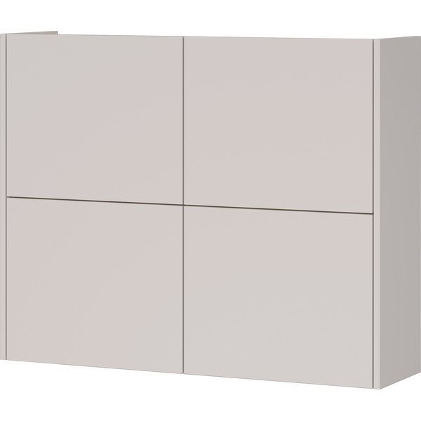 Kremno bela stenska omarica v mat dekorju 97x79x27 cm Binetto – Germania