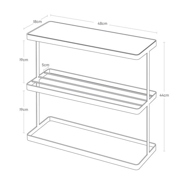 Stranska mizica 18x48 cm Frame – YAMAZAKI-image-2