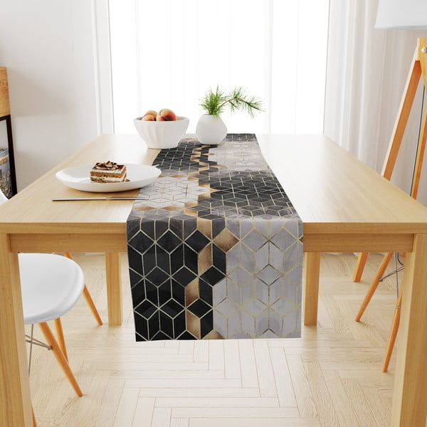 Namizni tekač 140x45 cm Optic - Minimalist Cushion Covers-image-2