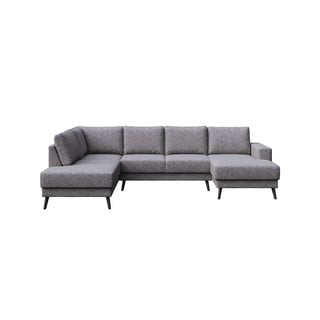 Siva kotna sedežna garnitura (levi kot) Fynn – Ghado