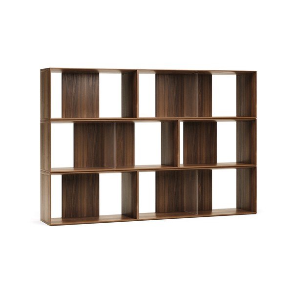 Sistem modularnih polic v orehovem dekorju 6 ks 168x114 cm Litto – Kave Home-image-2