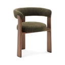 Kaki zelen/rjav jedilni stol z nasloni za roke iz masivnega jesena Granite – Kave Home