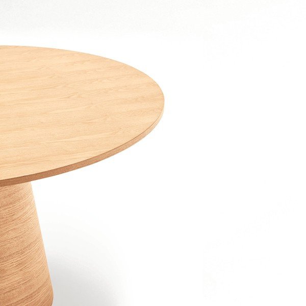 Okrogla jedilna miza v jesenovem dekorju ø 157 cm Cep – Teulat-image-4