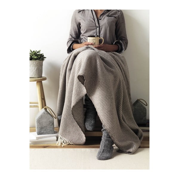 Terakota rjava odeja z bombažem Euromant Ruby, 140 x 160 cm-image-2