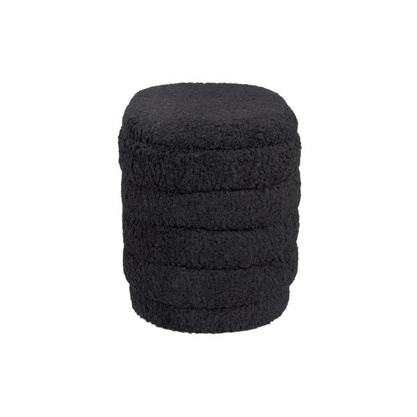 Črn puf s prostorom za shranjevanje Leitmotiv Cuddly-image-3