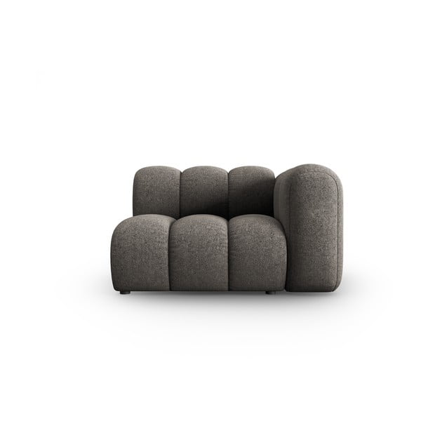 Temno siv modul za sedežno garnituro (desni kot) Lupine – Micadoni Home