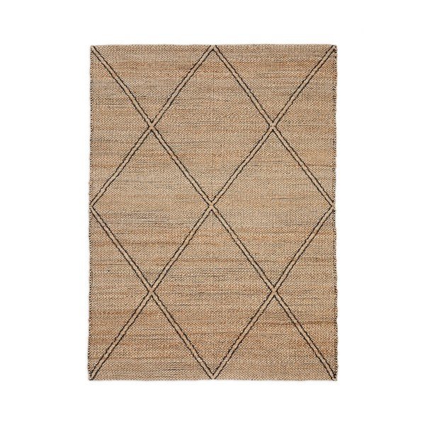 Ročno tkana preproga iz jute v naravni barvi 160x230 cm Vallalta – Kave Home