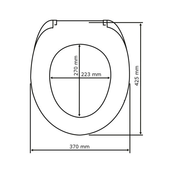 Deska za WC školjko Wenko Wood, 42,5 x 37 cm-image-3
