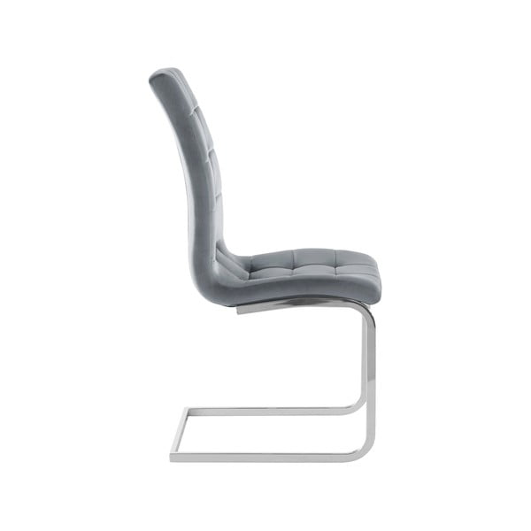 Sivi žametni jedilni stoli v kompletu 2 ks Lola – Støraa-image-2