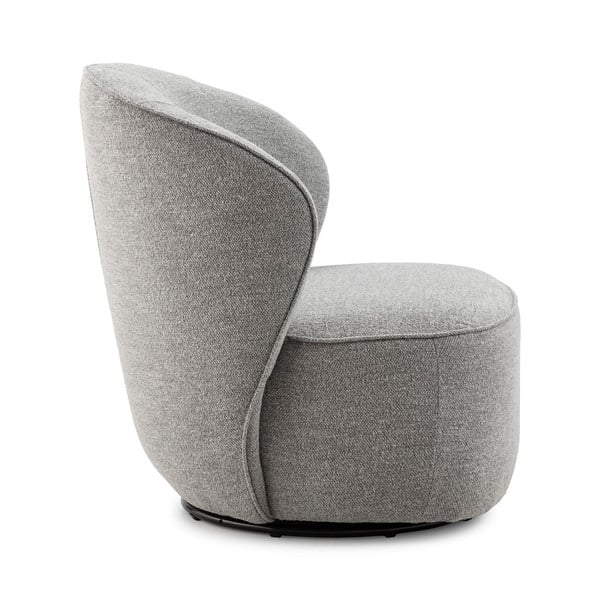 Svetlo siv vrtljiv fotelj Edna – MOME-image-2