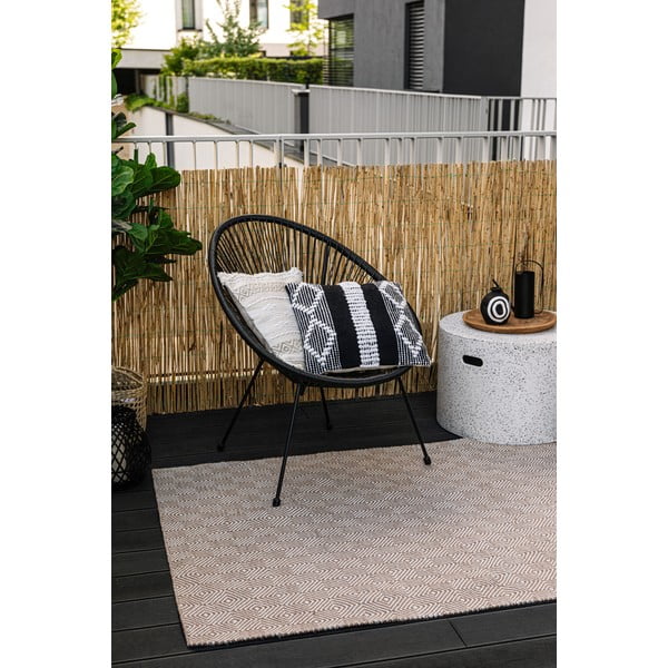 Krem obojestranska zunanja preproga iz reciklirane plastike Green Decore Solitaire, 120 x 180 cm-image-2