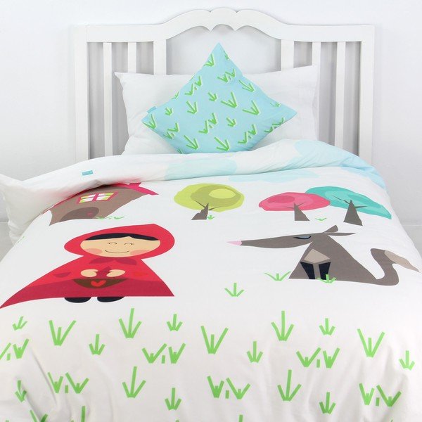 Otroška bombažna posteljnina Mr. Fox Grandma, 140 x 200 cm-image-1