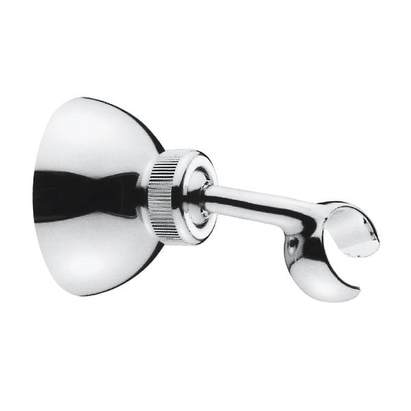 Medeninasto držalo za glavo za prhanje v sijajno srebrni barvi ø 6,5 cm – Sapho