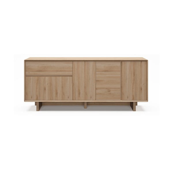 Komoda v hrastovem dekorju v naravni barvi 180x76x45 cm Carpi – Marckeric