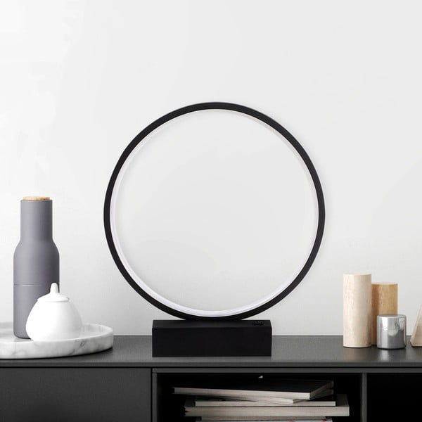 Črna LED namizna svetilka (višina 35 cm) Halka – Opviq lights-image-4