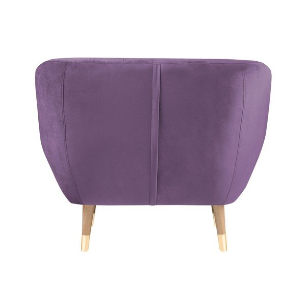 Vijoličen žameten fotelj Mazzini Sofas Benito-image-4