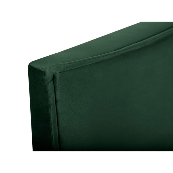 Temno zeleno vzglavje 140x120 cm Natalia – Milo Casa-image-1