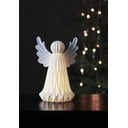 Bela keramična LED božična svetlobna dekoracija Star Trading Vinter, višina 23 cm