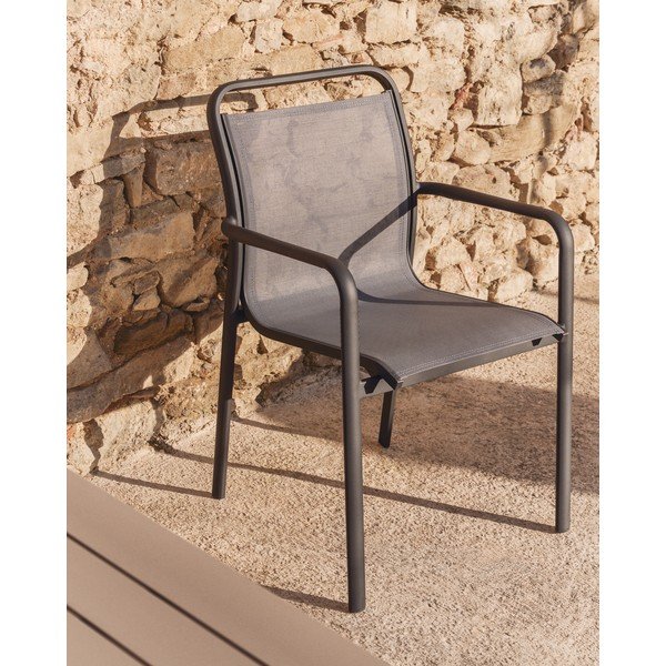Temno siv vrtni stol Luri – Kave Home-image-1