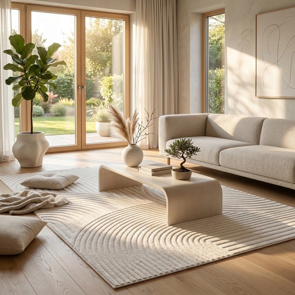 Kremno bela preproga 120x170 cm Whirl – ESTE-image-1
