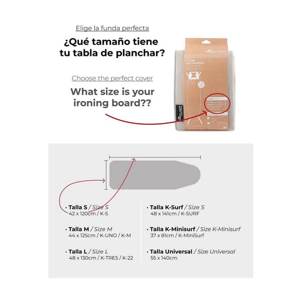 Prevleka za likalno desko 140x55 cm Universal – Rolser-image-1