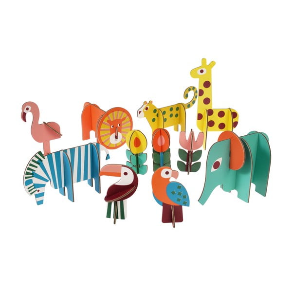 Lesena zložljiva igra Wild Wonders - Rex London-image-2