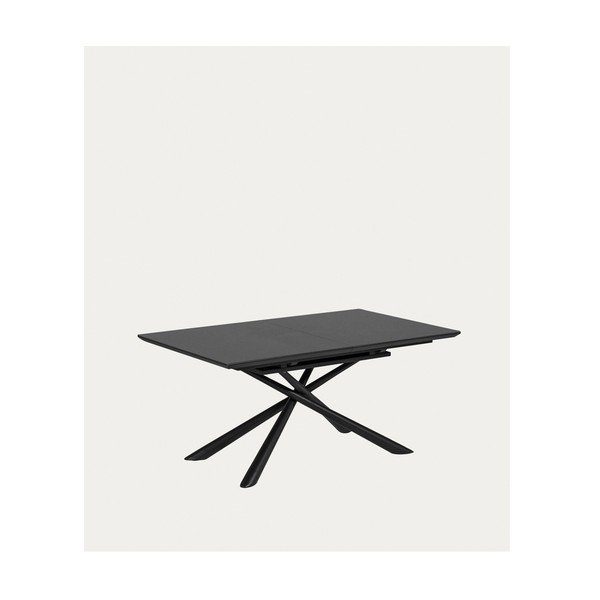 Raztegljiva jedilna miza z dodatno ploščo s keramično ploščo 90x160 cm Theone – Kave Home-image-3
