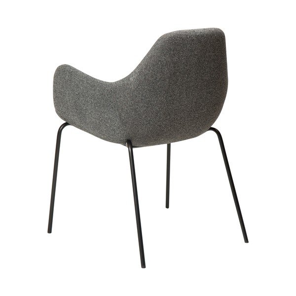 Siv fotelj iz tkanine bouclé Zimmer – DAN-FORM Denmark-image-4