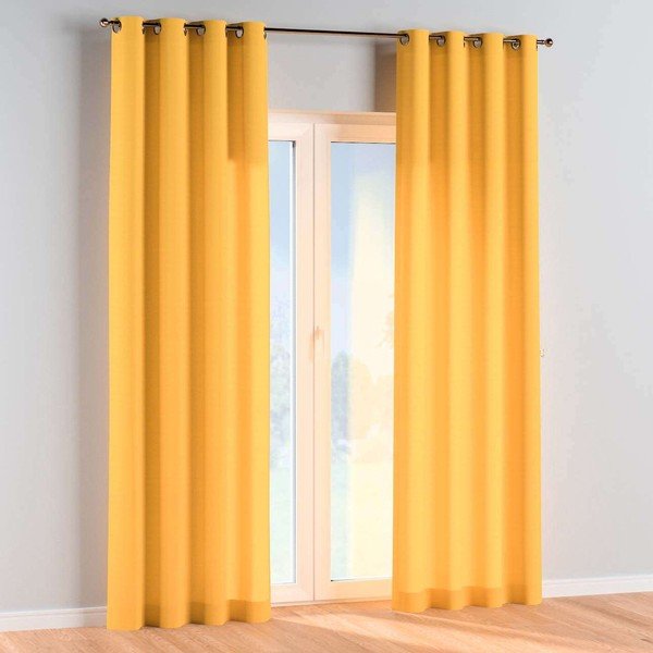 Rumena zavesa 260x130 cm Happiness - Yellow Tipi-image-1