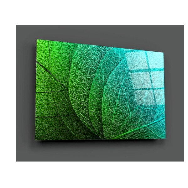 Steklena slika Insigne Green Leaf-image-3